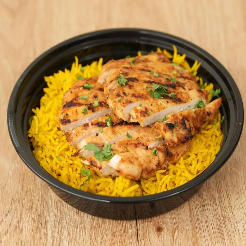 Grilled Chicken With Rice
