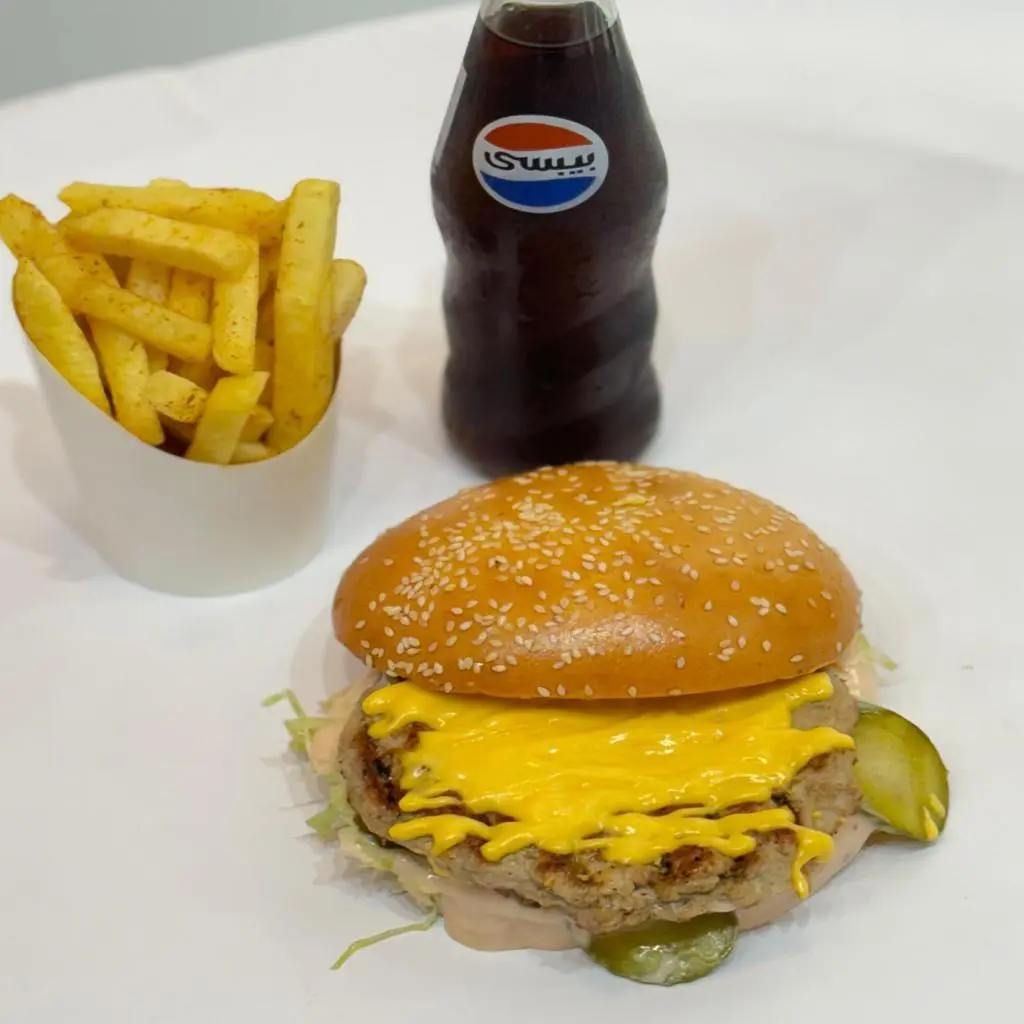 Charcoal Chicken Burger Meal