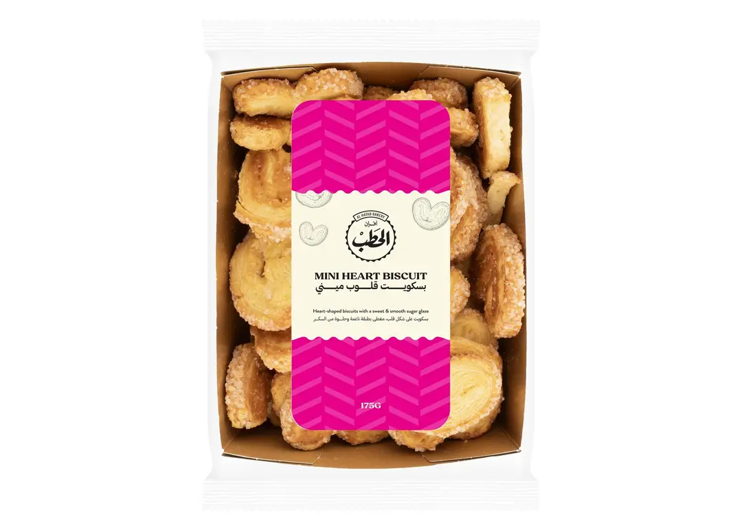 ALHATAB MINI HEART BISCUIT 175G
