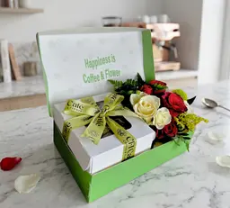 Graduation Box Flowers And Chocolate Medium Size