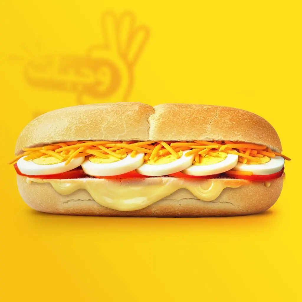 Boiled Egg Sandwich with Cream Cheese