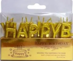 HBD Gold letters