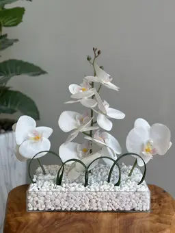 Artificial orchid arrangement
