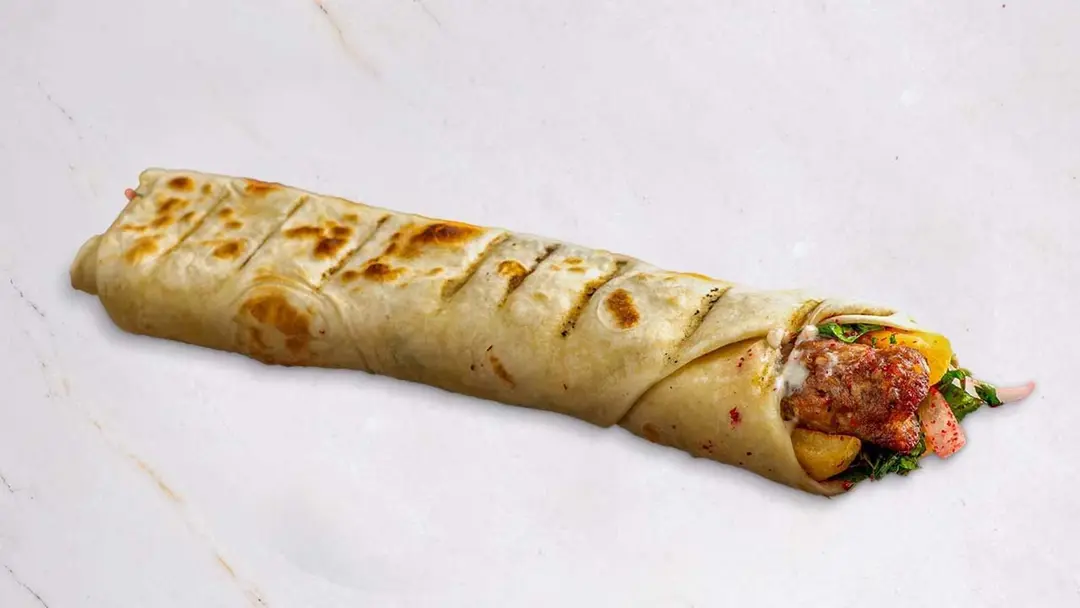 Meat kebab sandwich