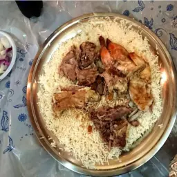 لحم زربيان عدني مع الأرز