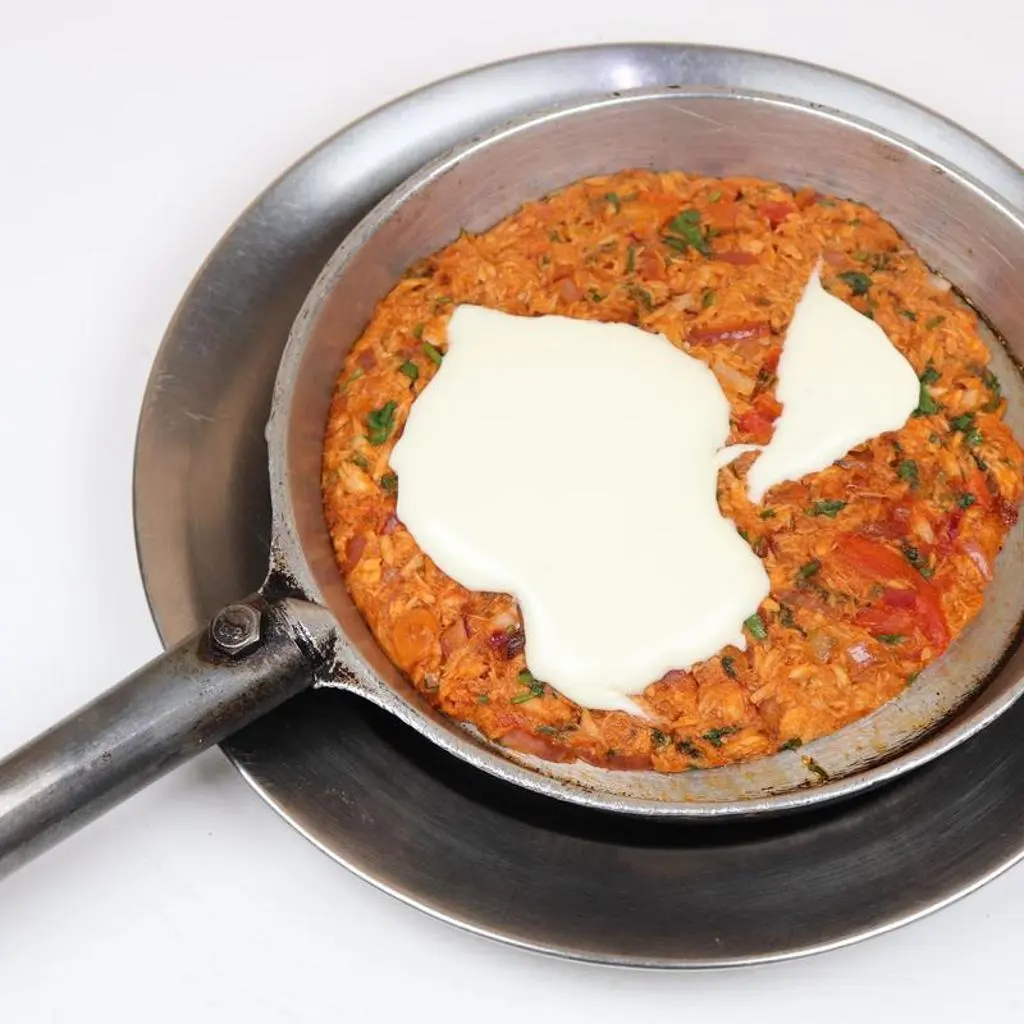 Shakshuka with Cream Cheese