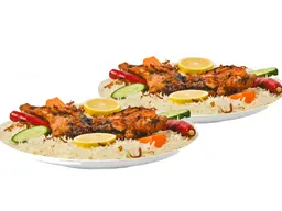 2 Chicken on charcoal with rice