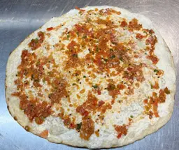 Large labneh with muhammara-