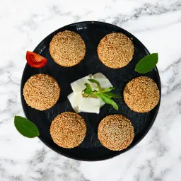 Falafel stuffed with mozzarella cheese