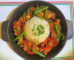 Shrimp sizzling