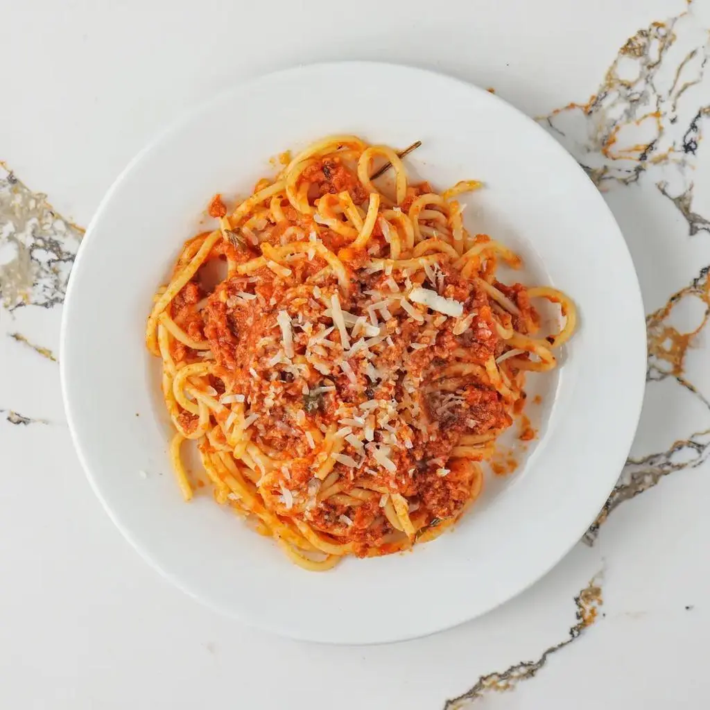 Spaghetti Bolognese with Meatballs