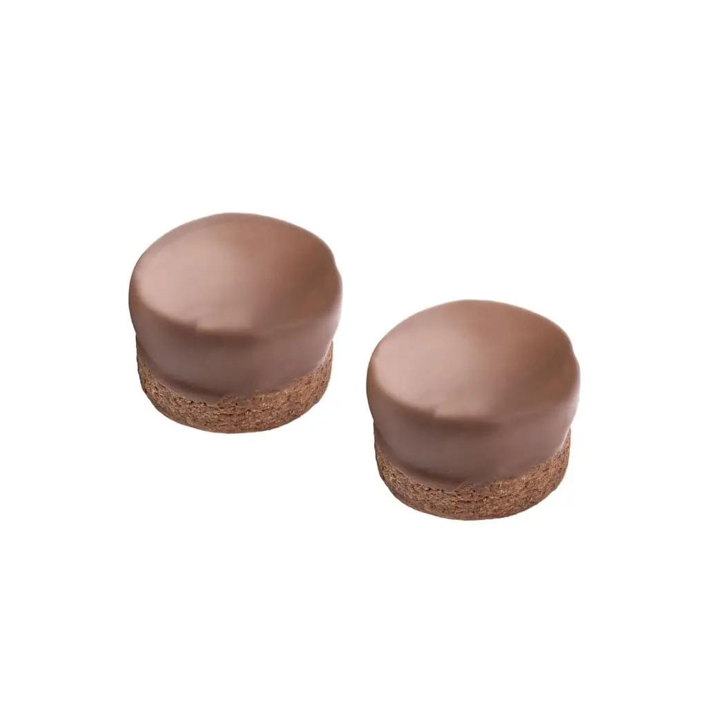 Cocoa Alfajores with Orange Dulce