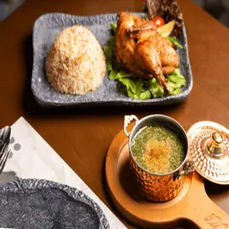 Mulukhiyah with Chicken Bowl