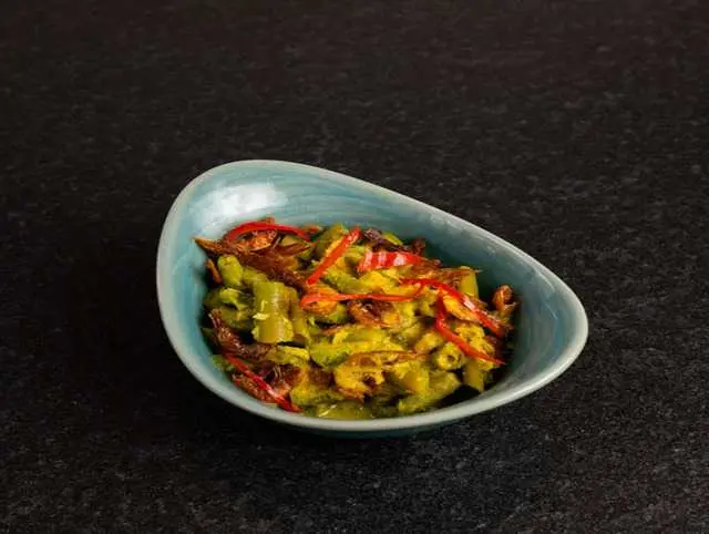 Beans with dry shrimp