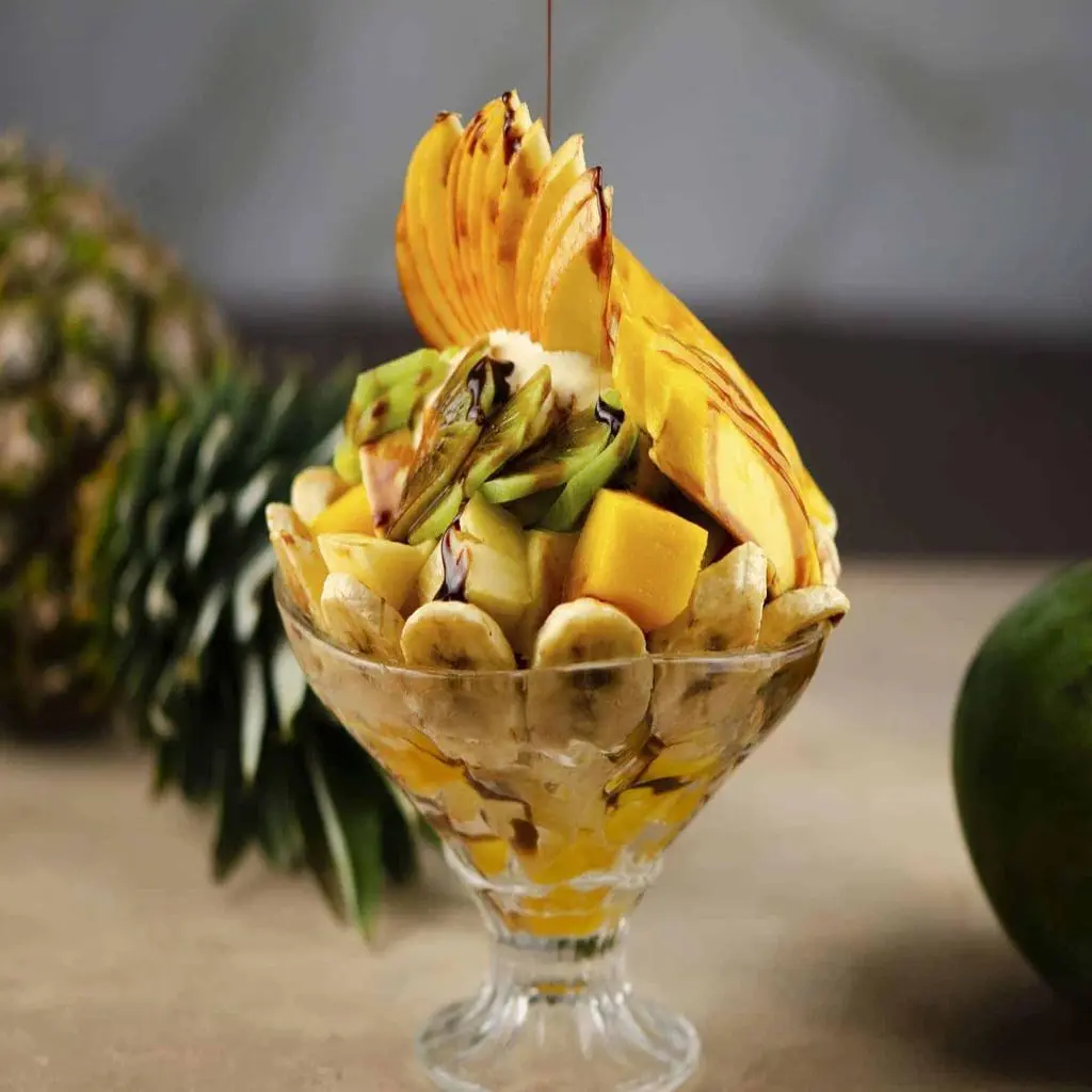 Fruit Salad with Ice Cream