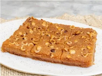 Hazelnut Basbousa
