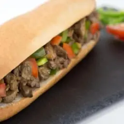 Fresh Sheep Liver Sandwich	