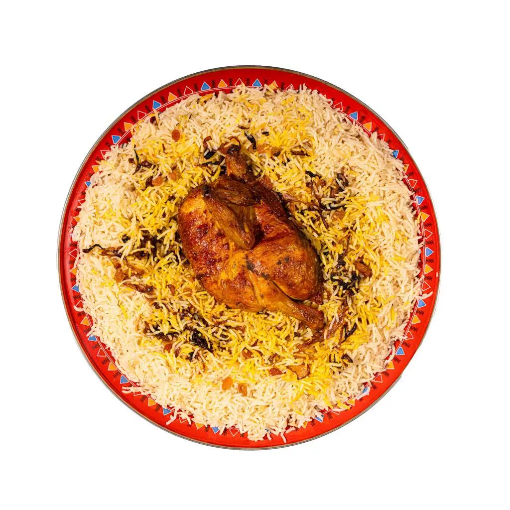 دجاج شواية مع أرز بشاور