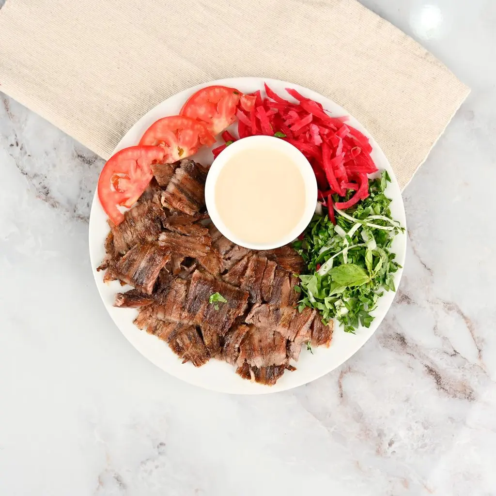 Meat shawrma platter