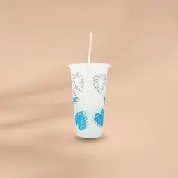 مق المشروبات البارده البلاستيك الابيض (١٦ اونص )