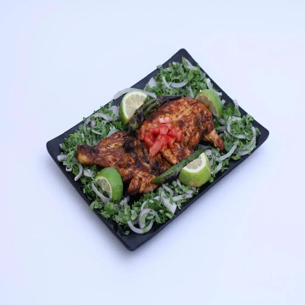 Plain Chicken on Charcoal