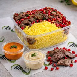 Shawerma with Rice Fattah Meat