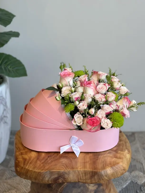 Pink birth stand