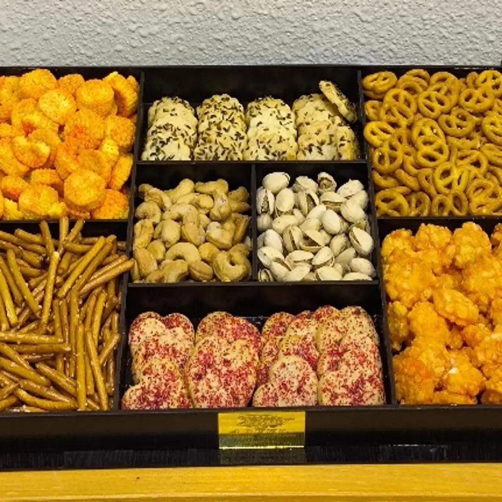 Wooden Nuts and savory Tray