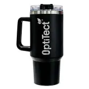 OPTI TECT BLACK STAINKESS MUG WITH HANDLE 40 OZ