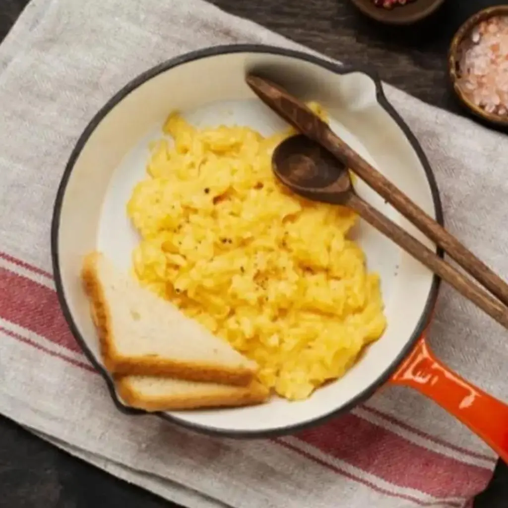 Fried Eggs with Cheese