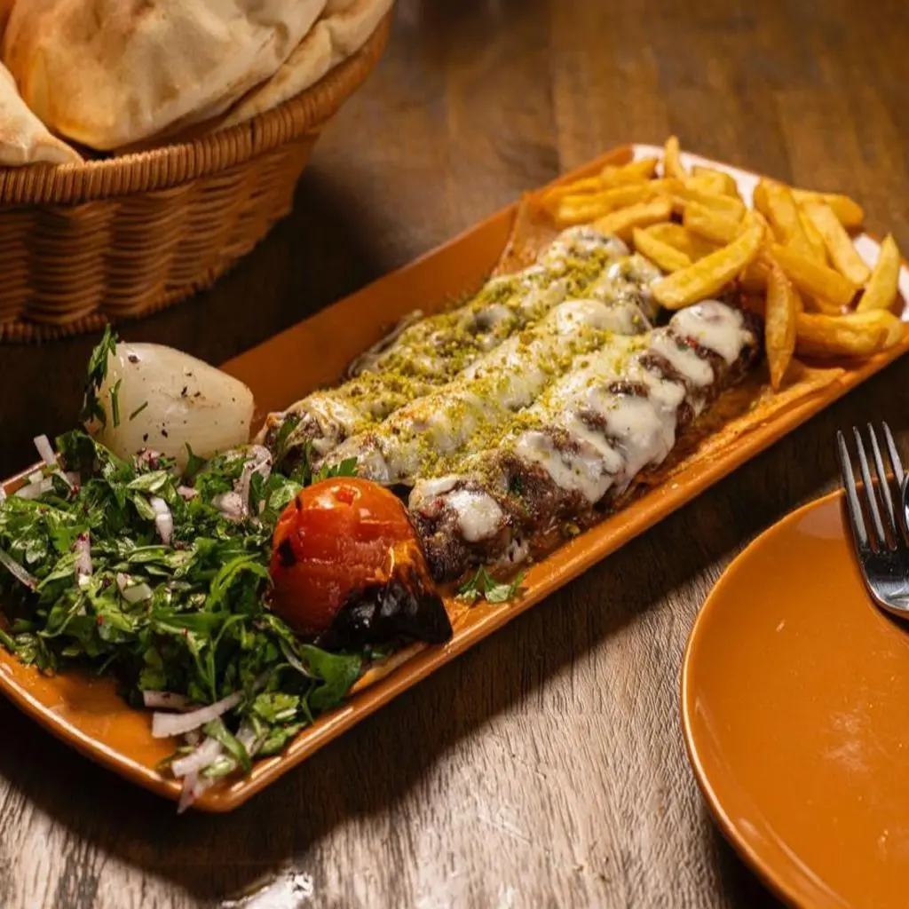 Lamb Kebab with Laban Plate