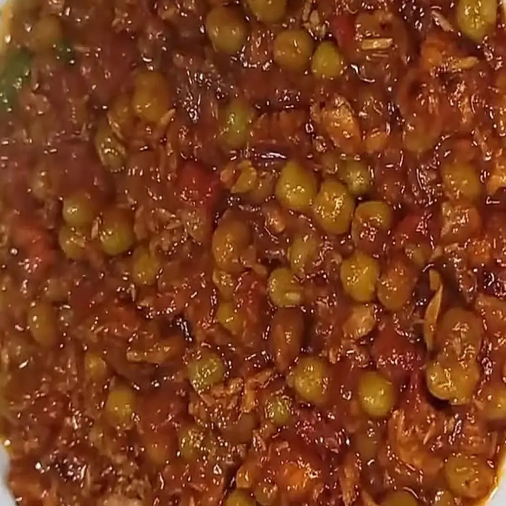 بازلاء تونة ناشفة
