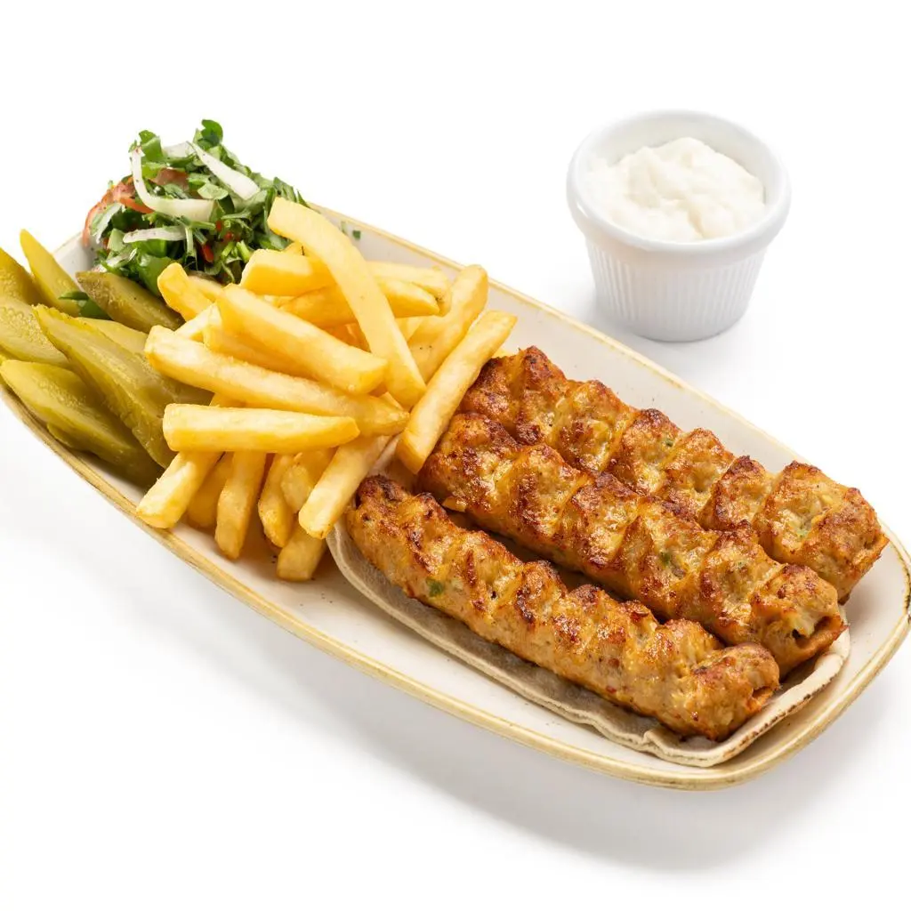 طبق كباب دجاج