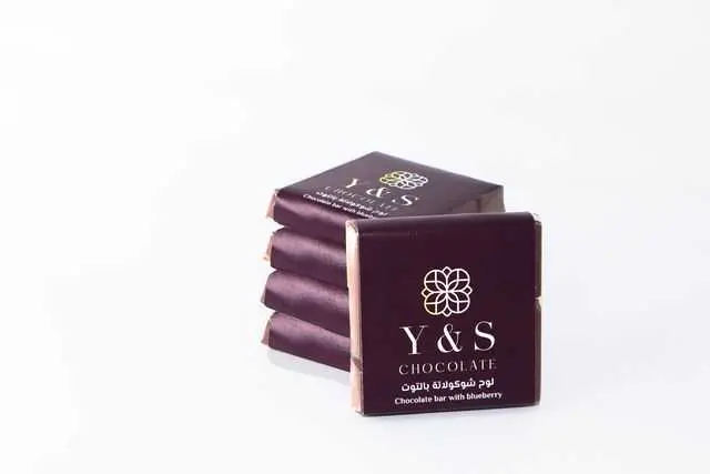 Four Chocolate Bars dubai With Raspberry Filling