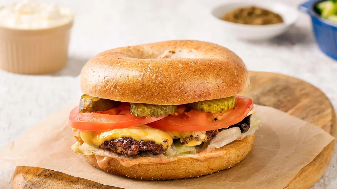 Gourmet Burger Bagel
