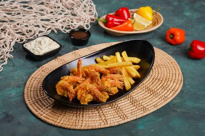 Fried shrimp dish