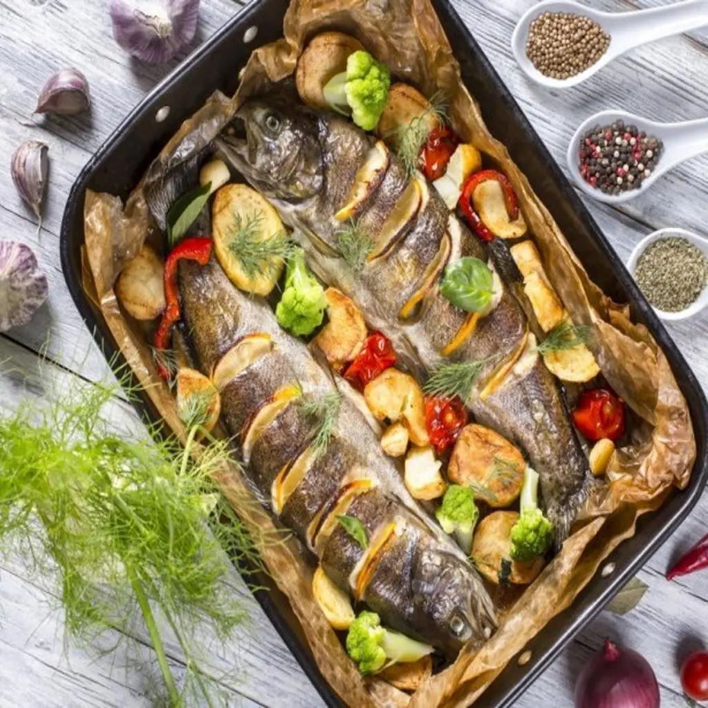 Oven-Cooked Fish Tray