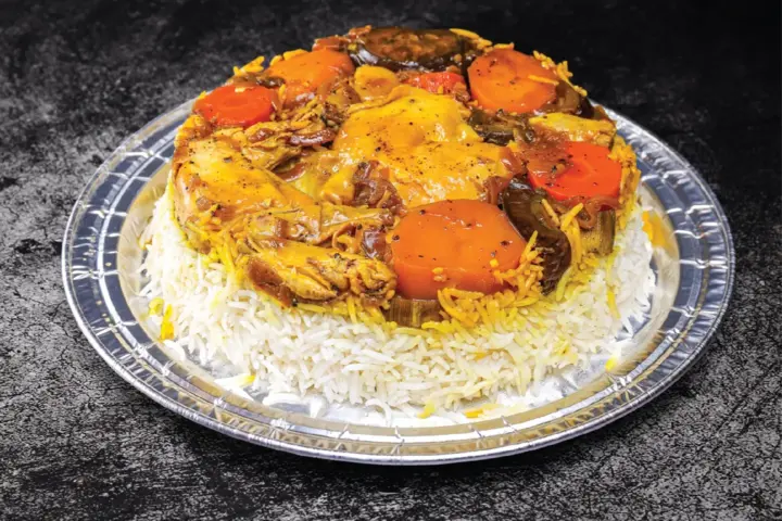 دجاج مقلوبة - نصف حبة