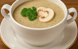 شوربة فطر كريمة دجاج