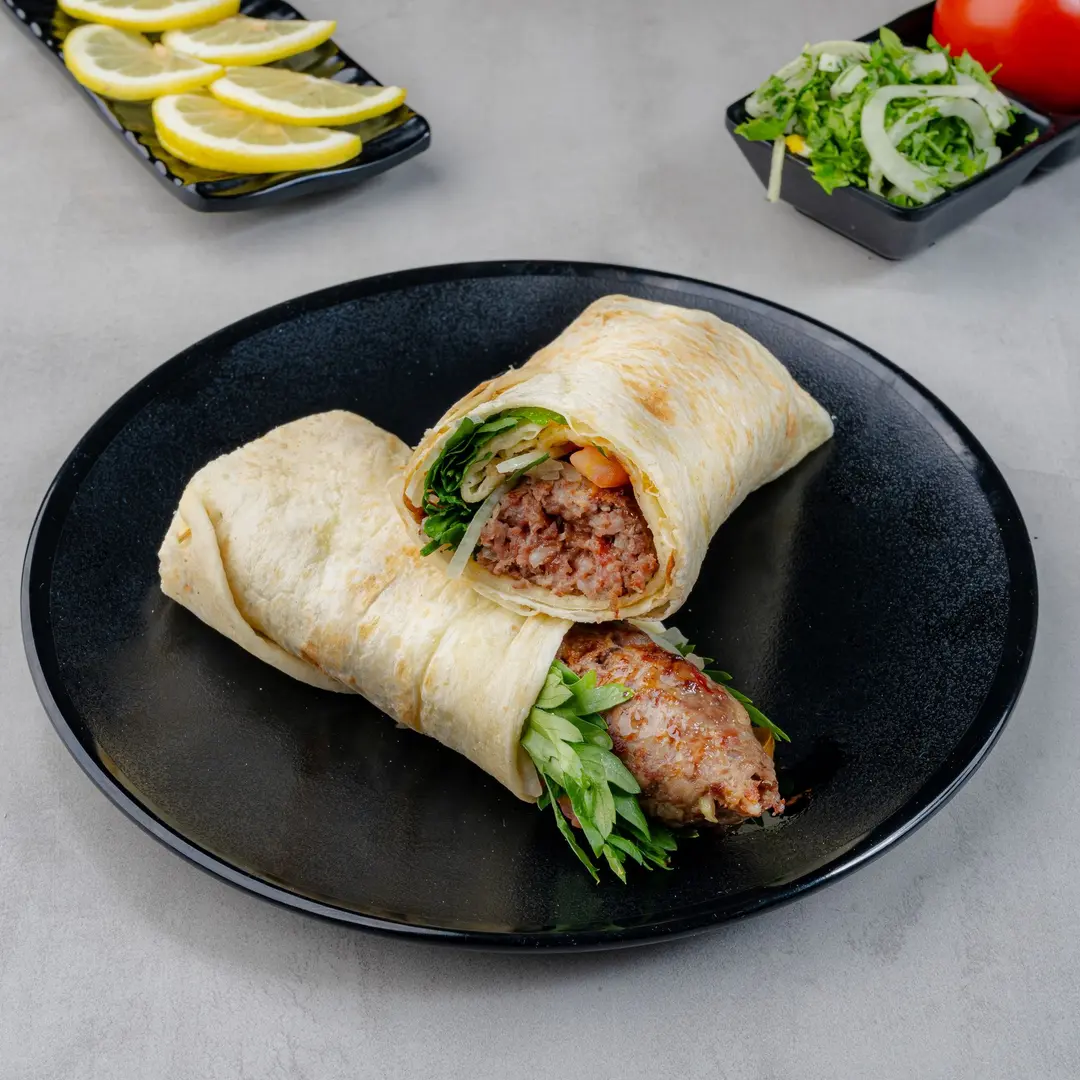Meat kebab sandwich