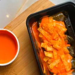 Grape Leaves with Oman Chips