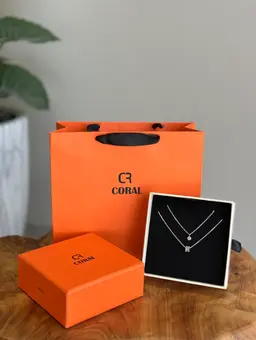 Coral brand silver chain D