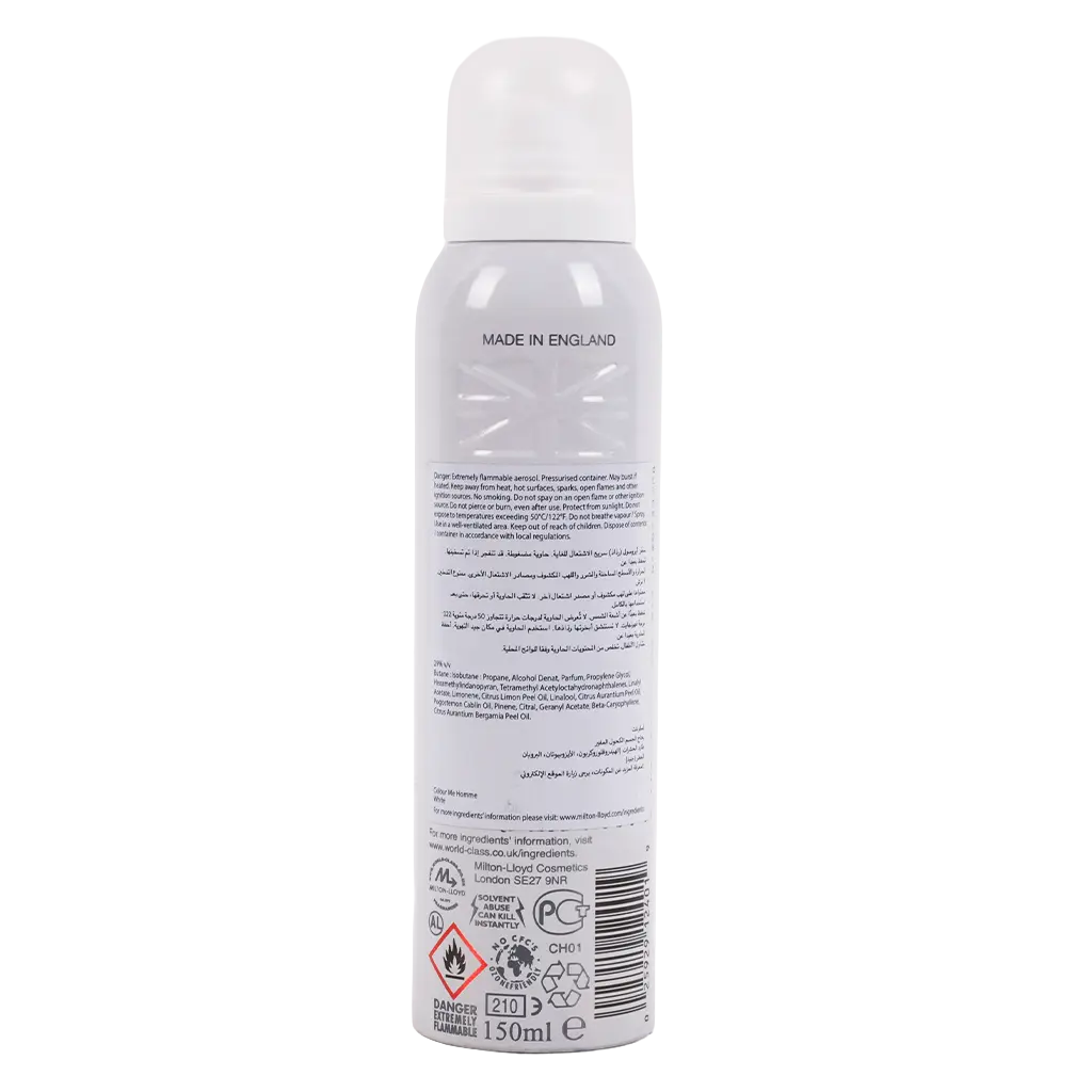 Colour Me Body Spray HOMME WHITE For Men 150 ml - view 2