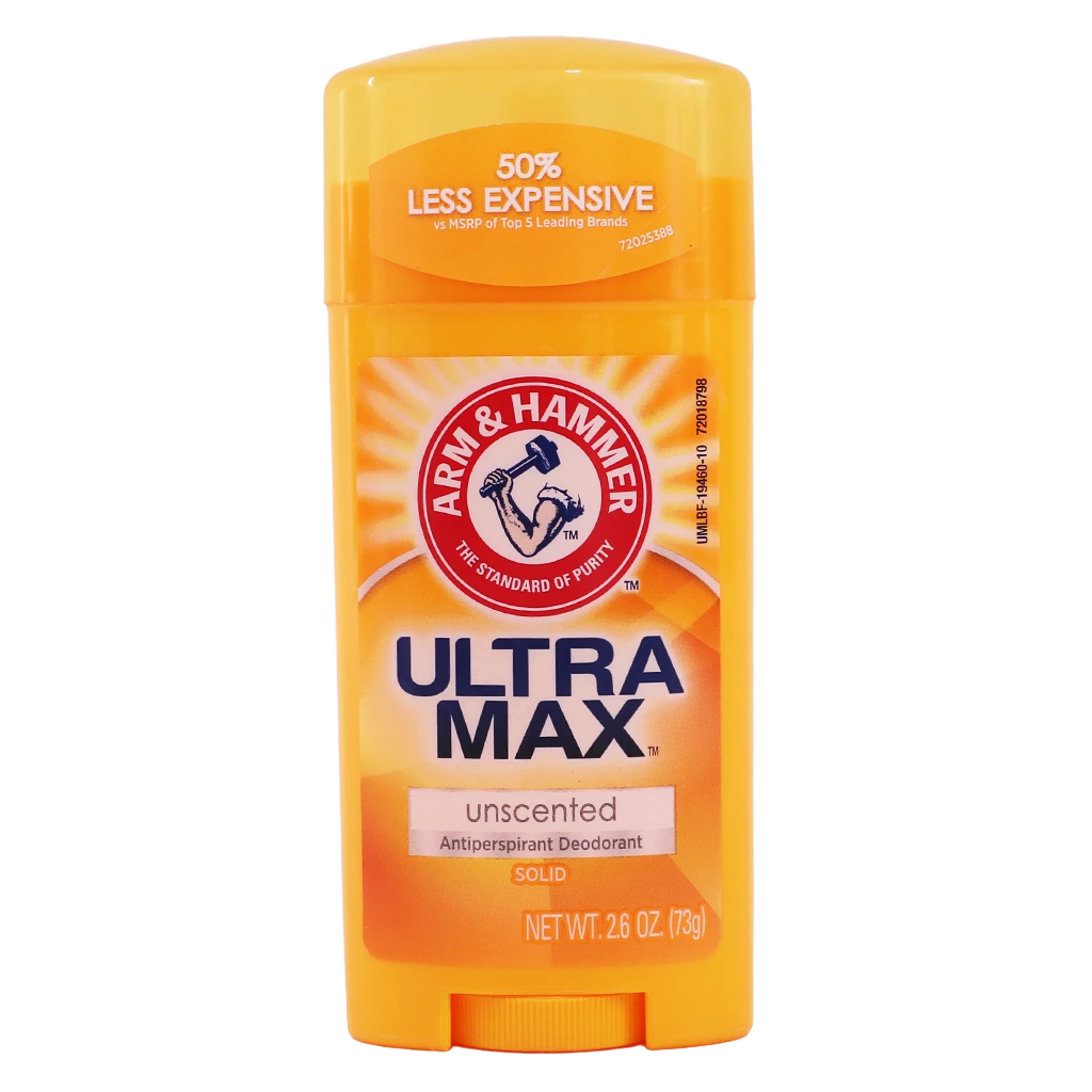 Arm and Hammer Ultra Max Stick Deodorant With out Fragrance Free 73 gm