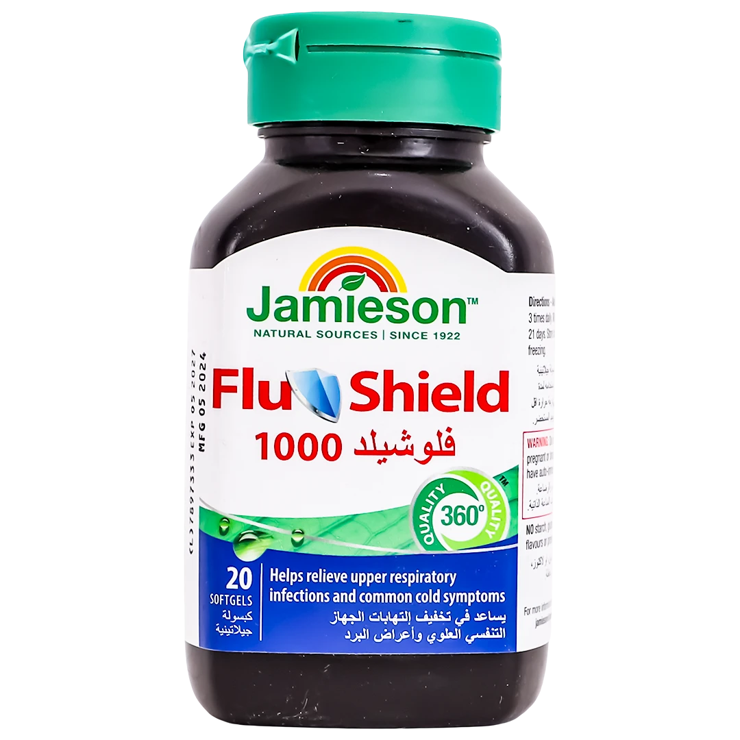 Jamieson Flushield 1000 mg 20 Softgels Tablets