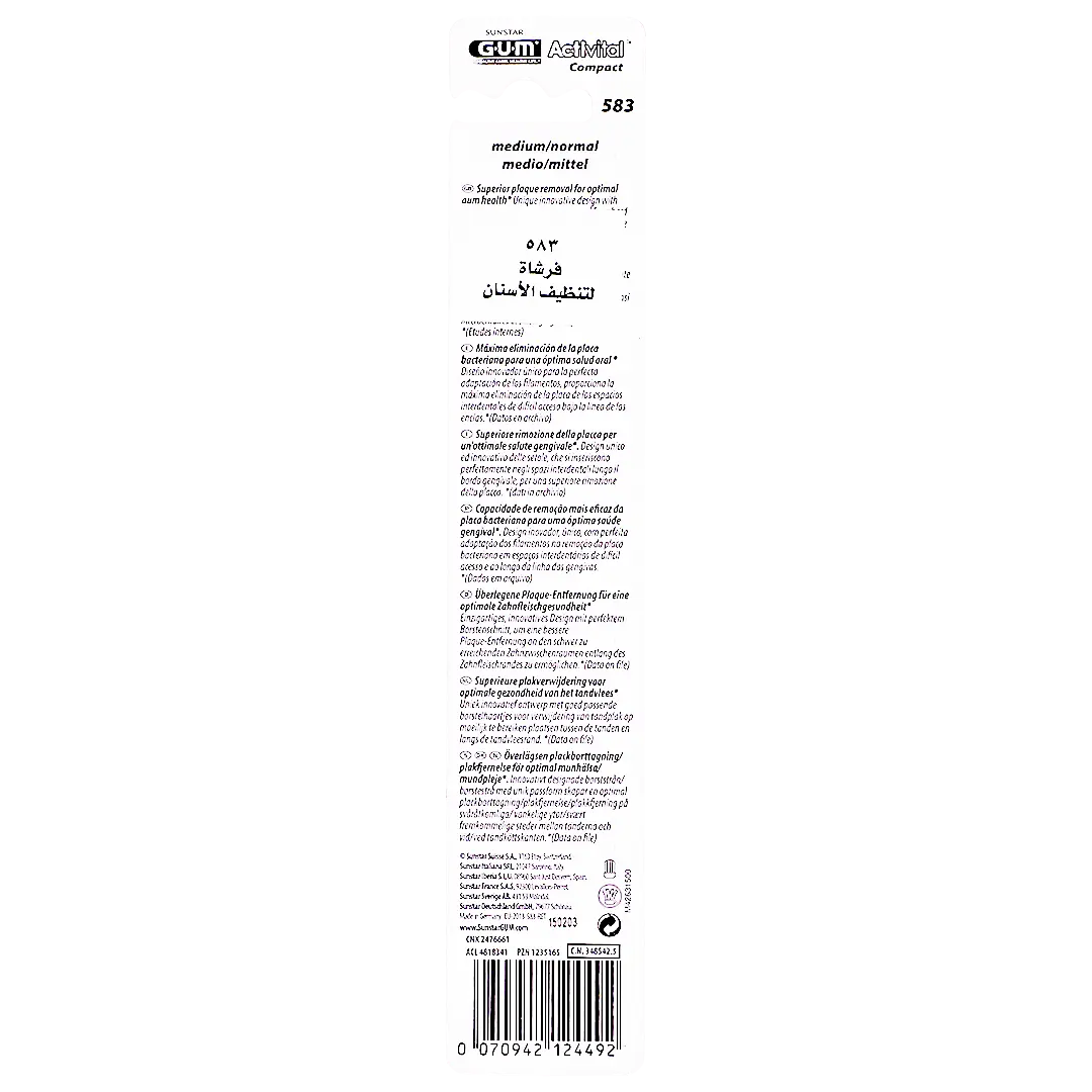 Gum Toothbrush Compact Activital Medium - view 2