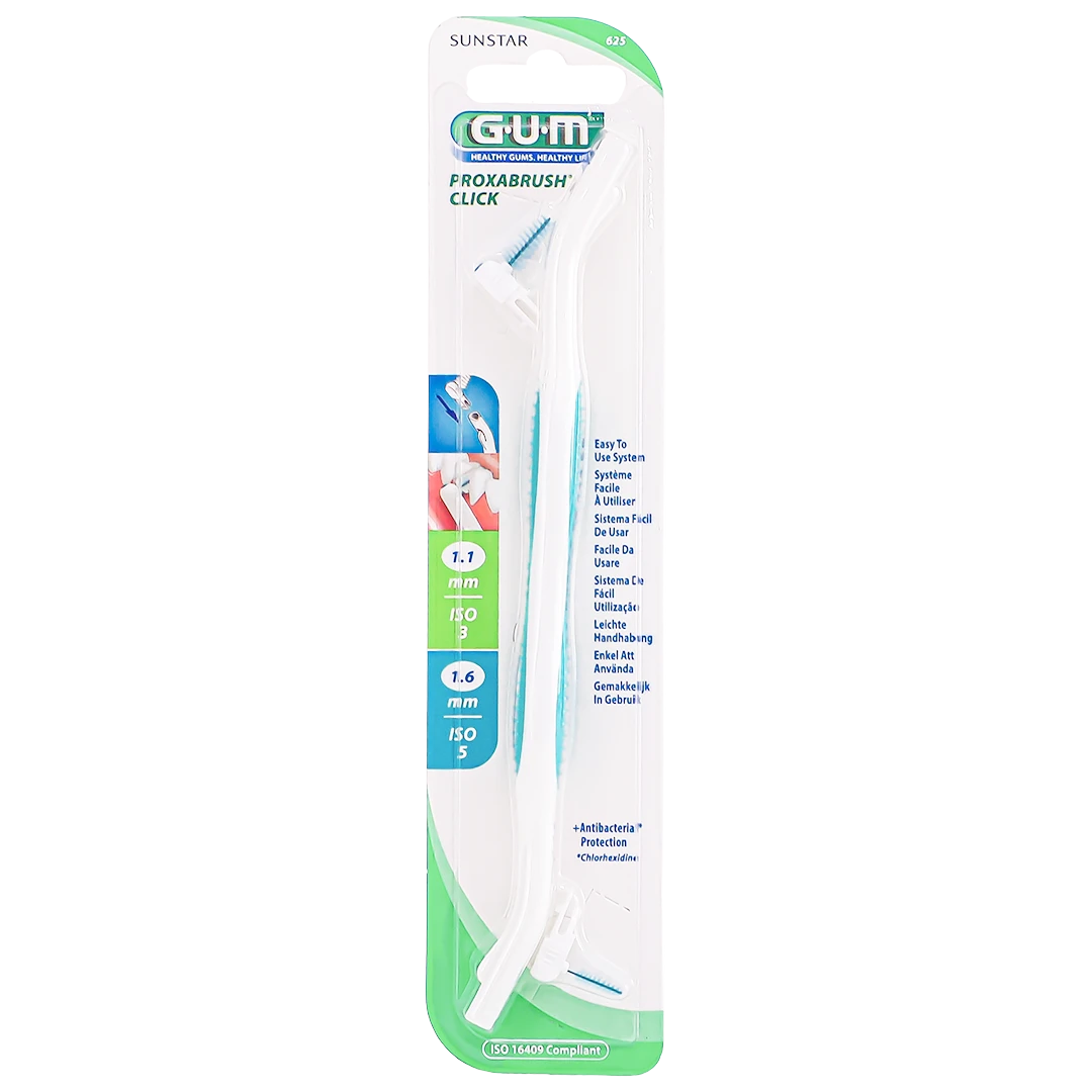 Gum Proxabrush Click Plastic Handle Double Ended