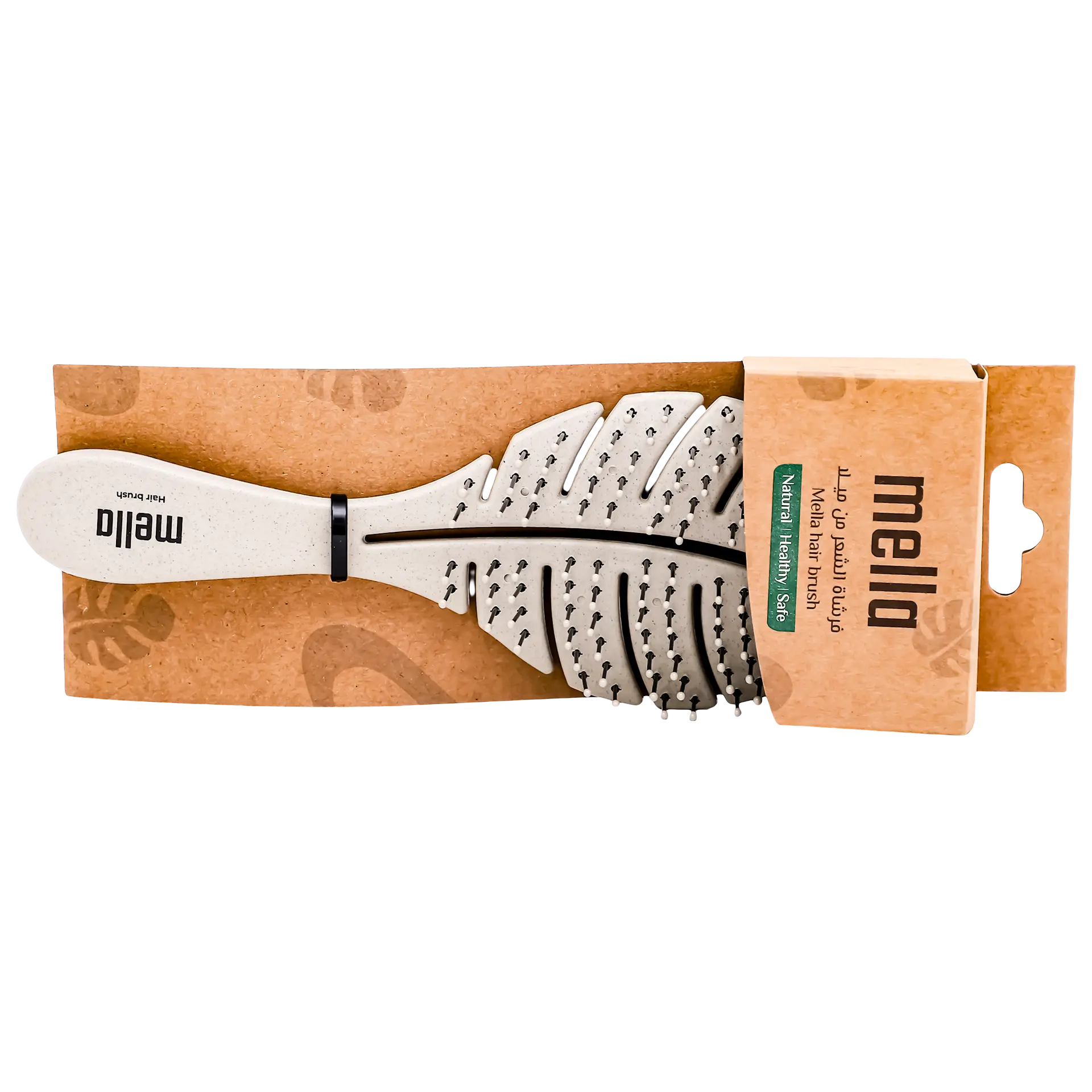 Mella Leaf Detangling Hair Brush Beige - view 2
