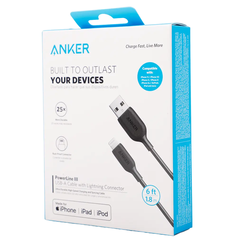 Anker Cable Power line USB TO TYBE C 2M Black  Color - view 1