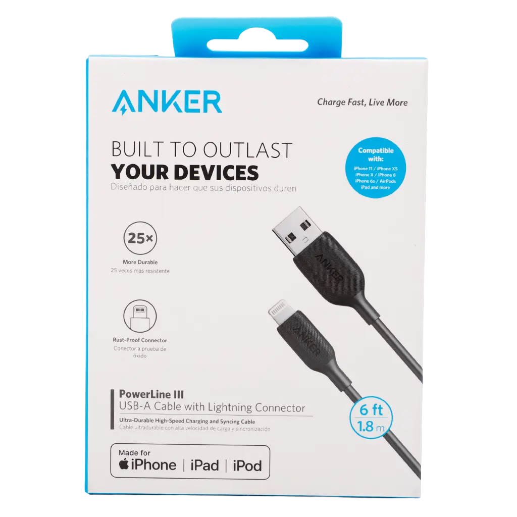 Anker Cable Power line USB TO TYBE C 2M Black  Color - view 2